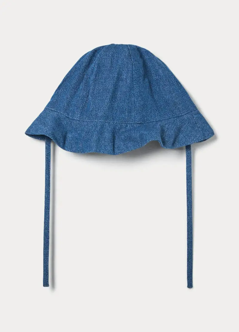 Cappello Pescatore In Chambray Neonato, Blu chambray, U miniatura 2
