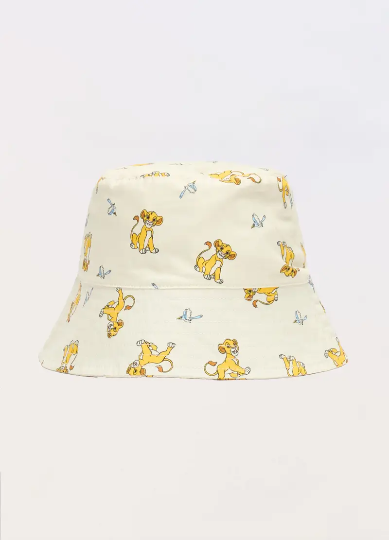 Cappello Pescatore In Puro Cotone Neonato, Bambino, Beige chiaro