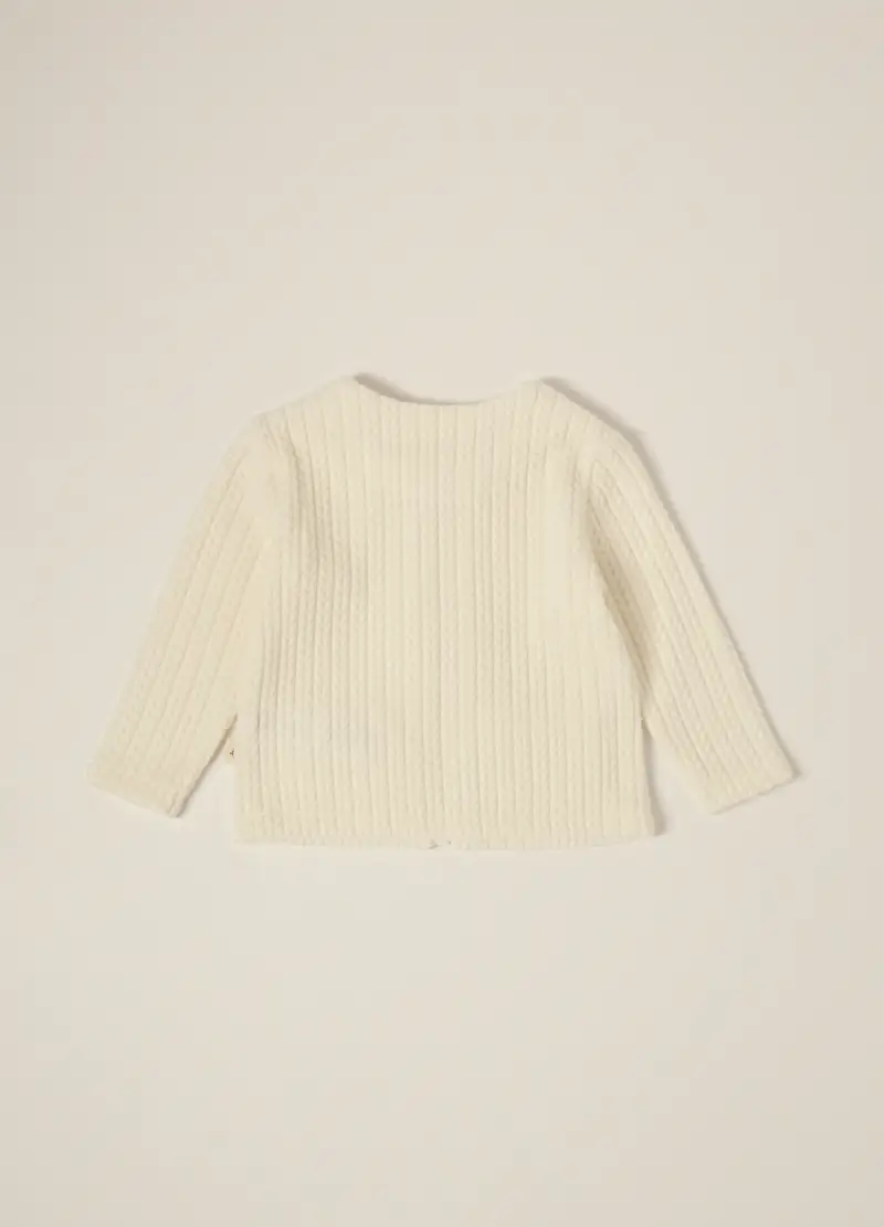 Blukids Cardigan Neonato Bianco 4287528 miniatura 2