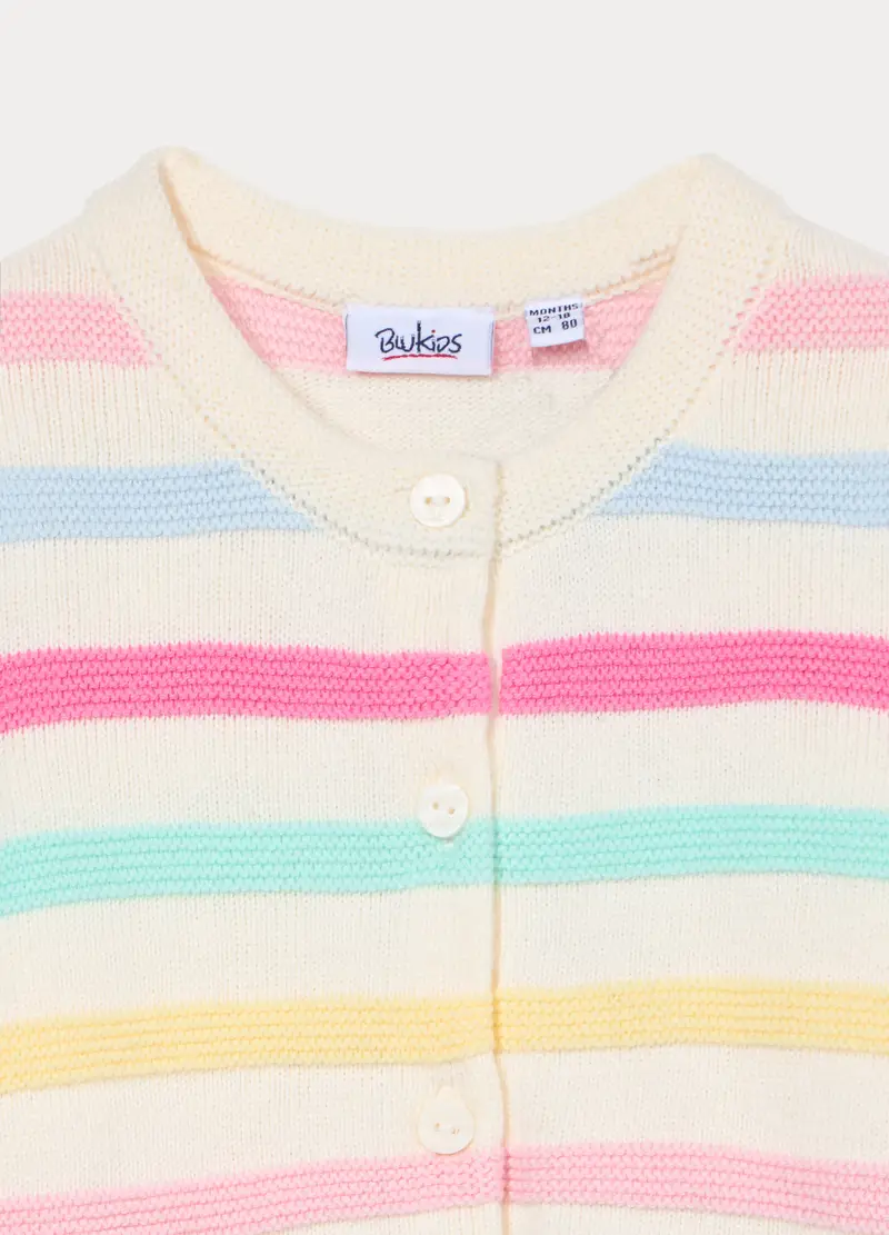 Blukids Cardigan Bambina Bianco 4222345 miniatura 3