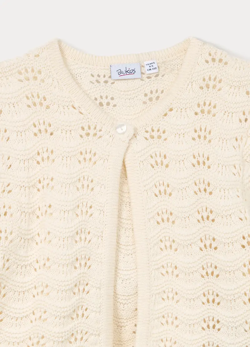 Blukids Cardigan Bambina Bianco 4307673 miniatura 3