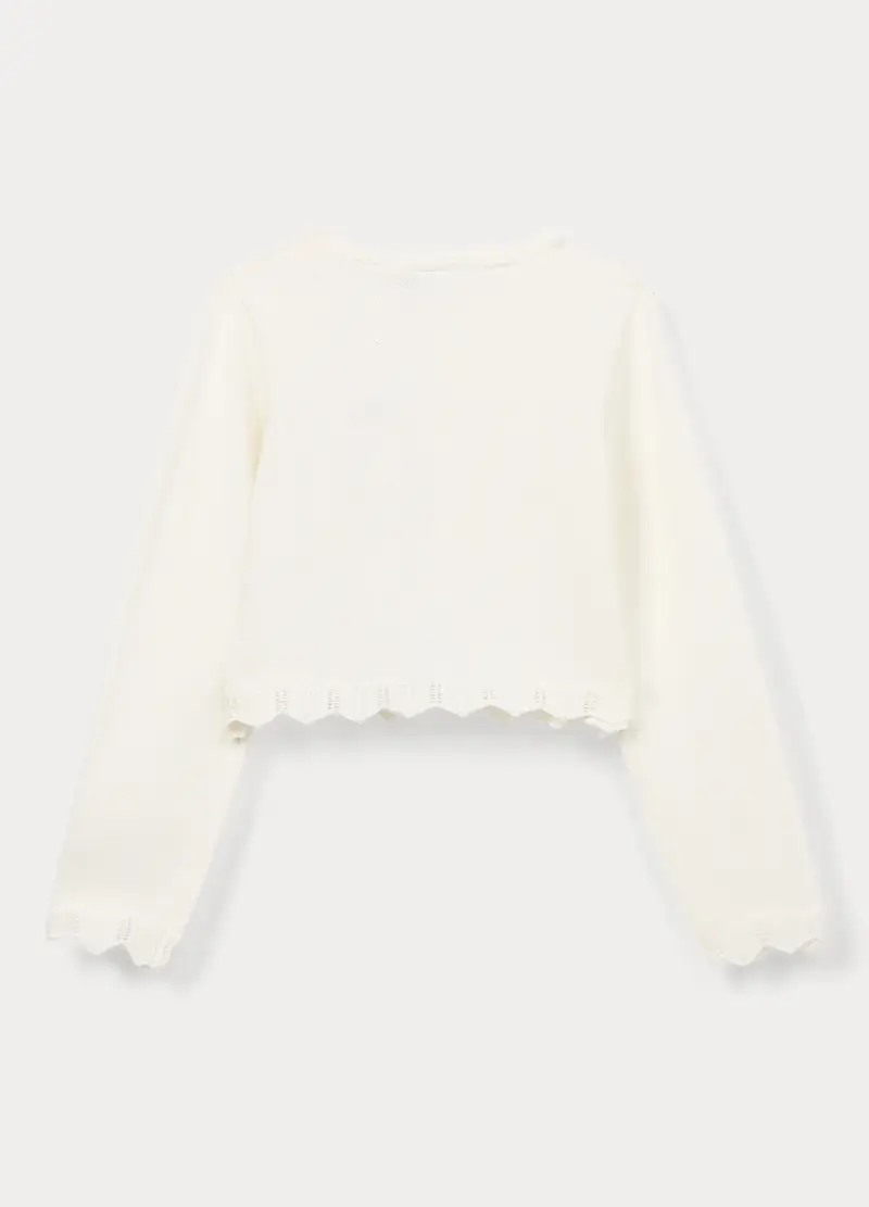 Blukids Cardigan Bambina Bianco 4318309 miniatura 2