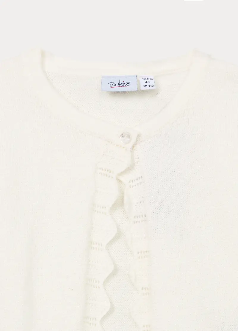 Blukids Cardigan Bambina Bianco 4318309 miniatura 3
