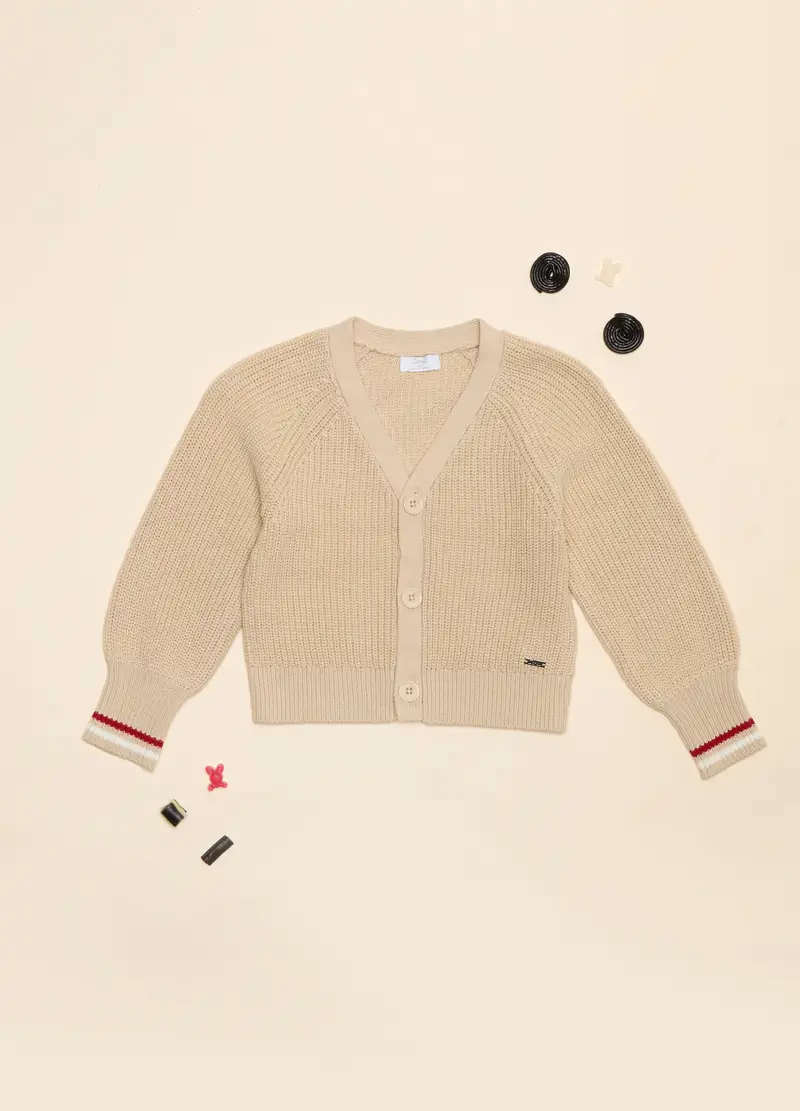 Blukids Cardigan Bambina Beige 3755376