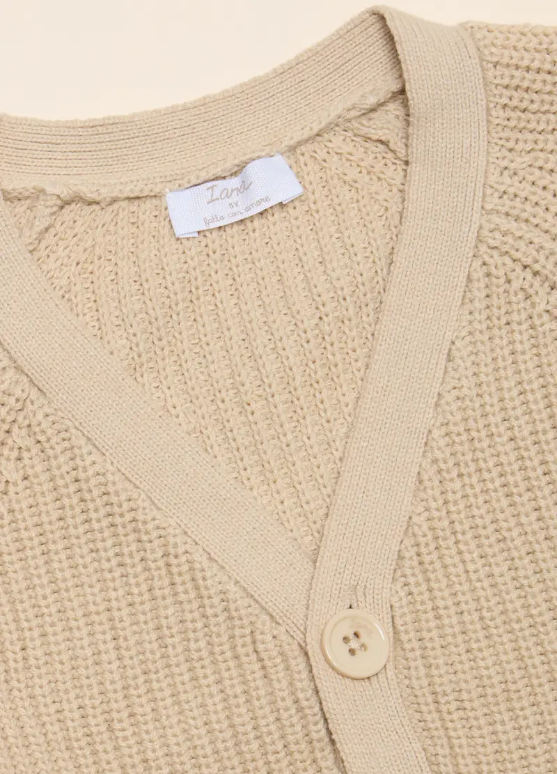 Blukids Cardigan Bambina Beige 3756272 miniatura 2