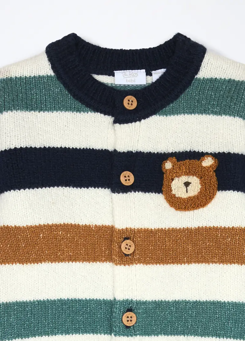 Blukids Cardigan Neonato Blu 3106469 miniatura 3