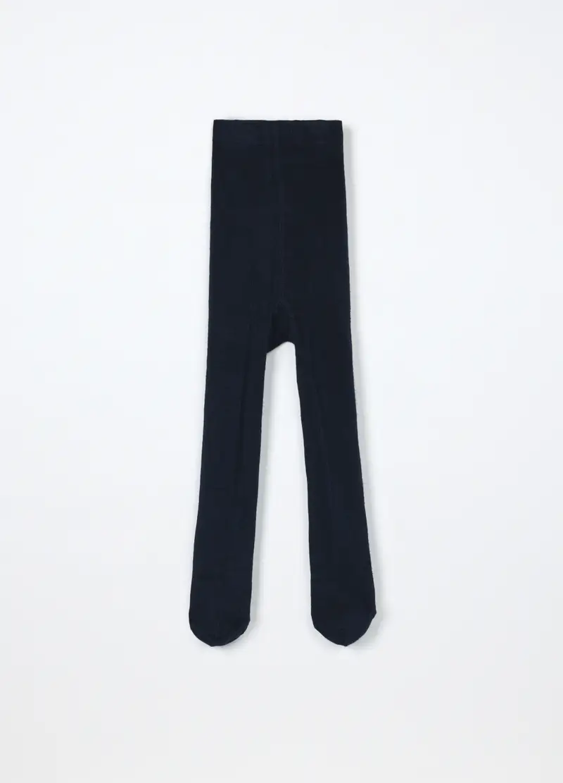 Collant In Viscosa Di Bamboo Stretch Neonata, Blu scuro