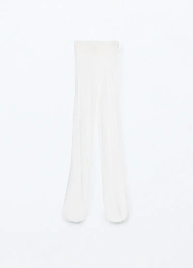 Collant Made In Italy Bambina, Bianco gesso