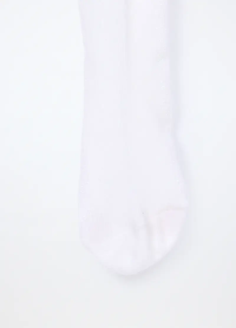 Collant Misto Cotone Neonata, Bianco gesso miniatura 2