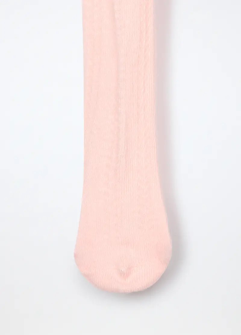 Collant Misto Cotone Neonata, Rosa chiaro miniatura 2