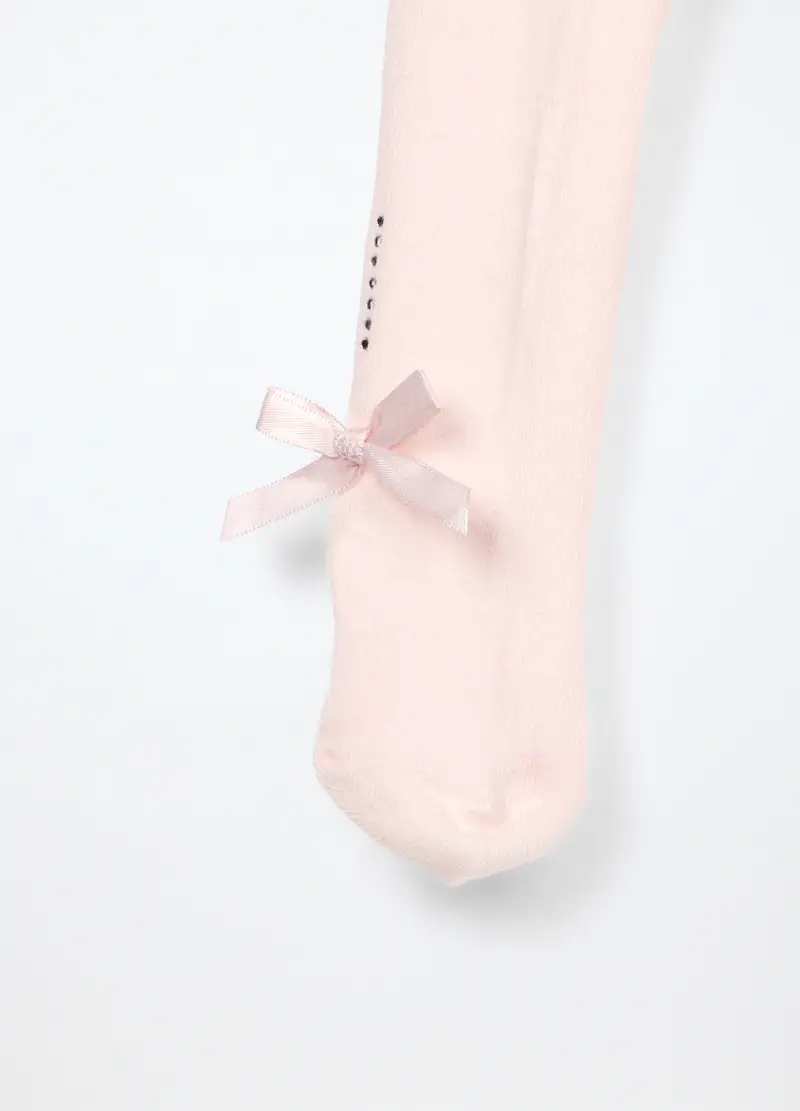 Collant Misto Cotone Neonata, Rosa chiaro miniatura 2