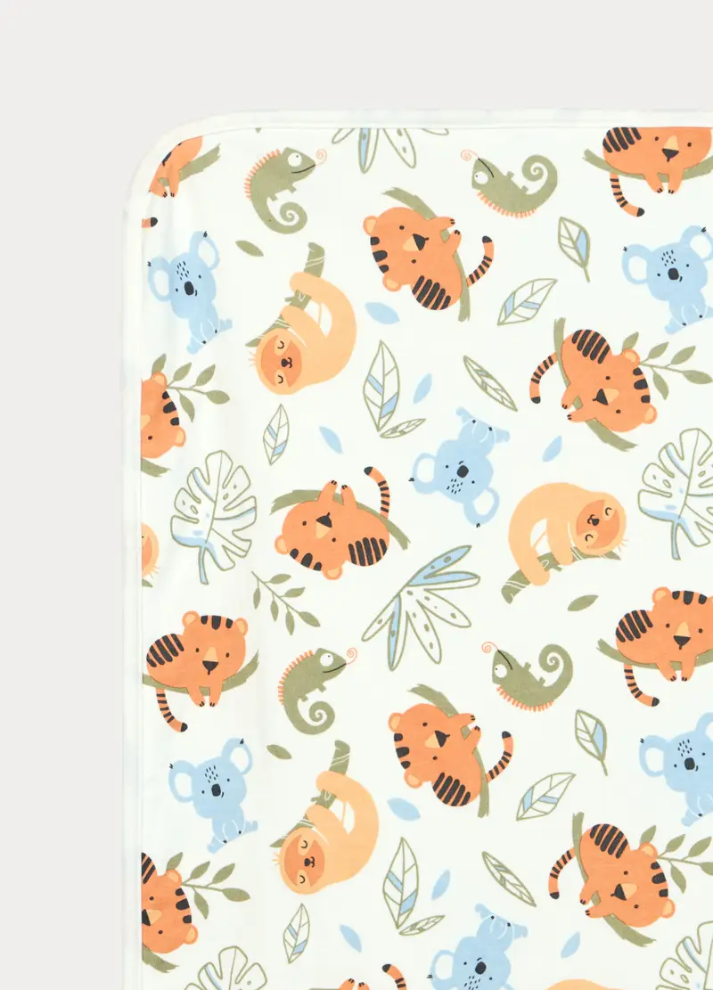 Coperta Con Stampa Neonato, Bianco, U miniatura 2