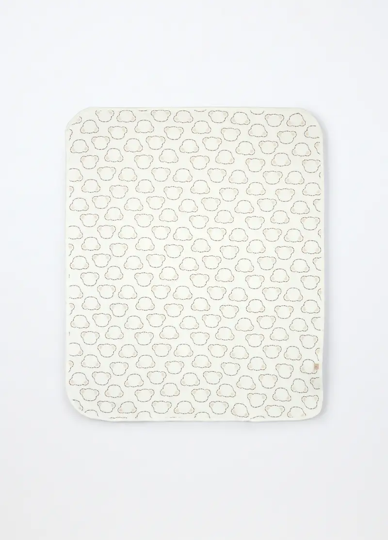 Coperta In Matelassé Misto Cotone, Unisex, Bianco, .U miniatura 2