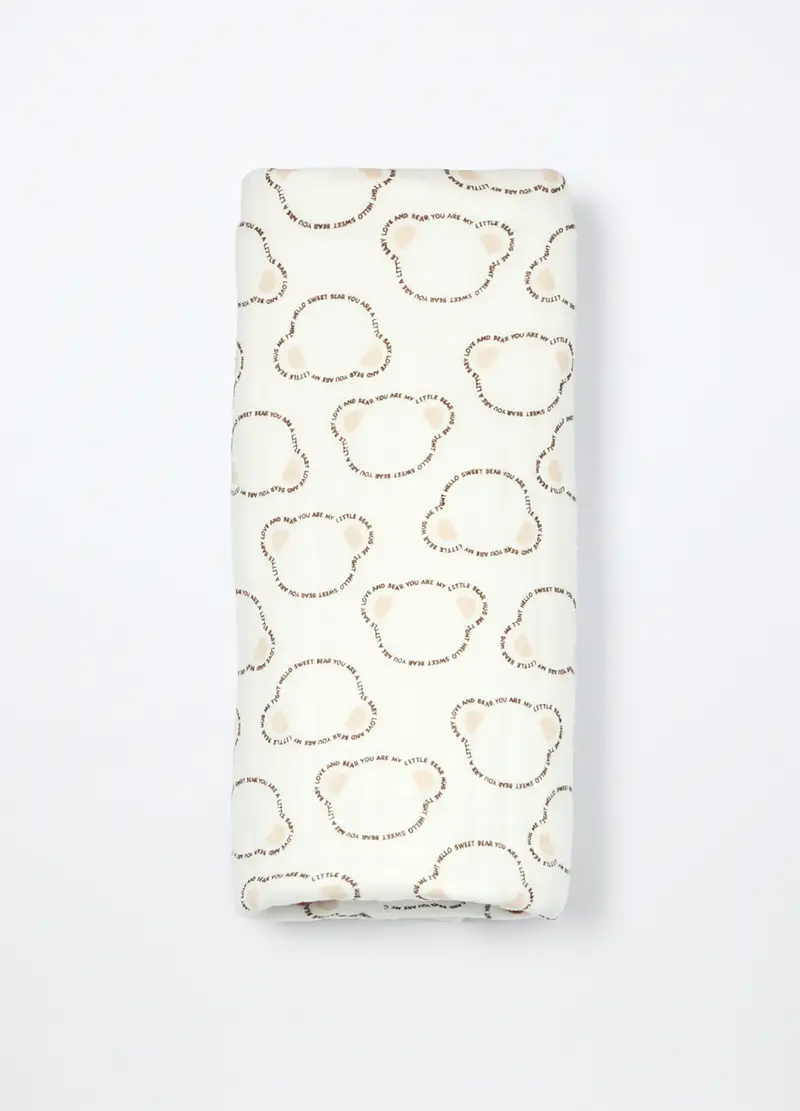 Coperta In Matelassé Misto Cotone, Unisex, Bianco, .U