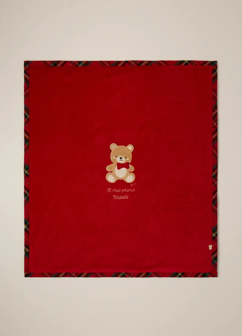 Coperta Misto Cotone Velour Iana, Unisex, Rosso aragosta, .U