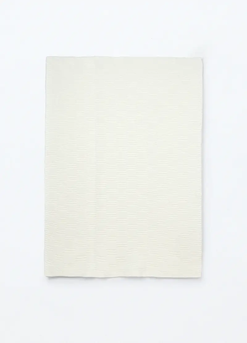 Blukids, Coperta Tricot In Puro Cotone, Unisex, Bianco gesso, Taglia: T.U miniatura 2