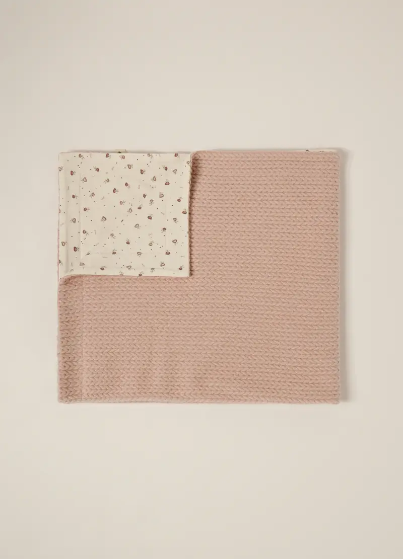 Coperta Tricot Misto Viscosa Iana, Neonata, Rosa chiaro, .U