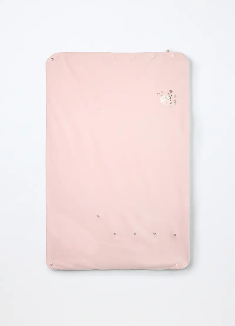 Coperta Velour Imbottita Misto Cotone, Unisex, Rosa chiaro, .U miniatura 2