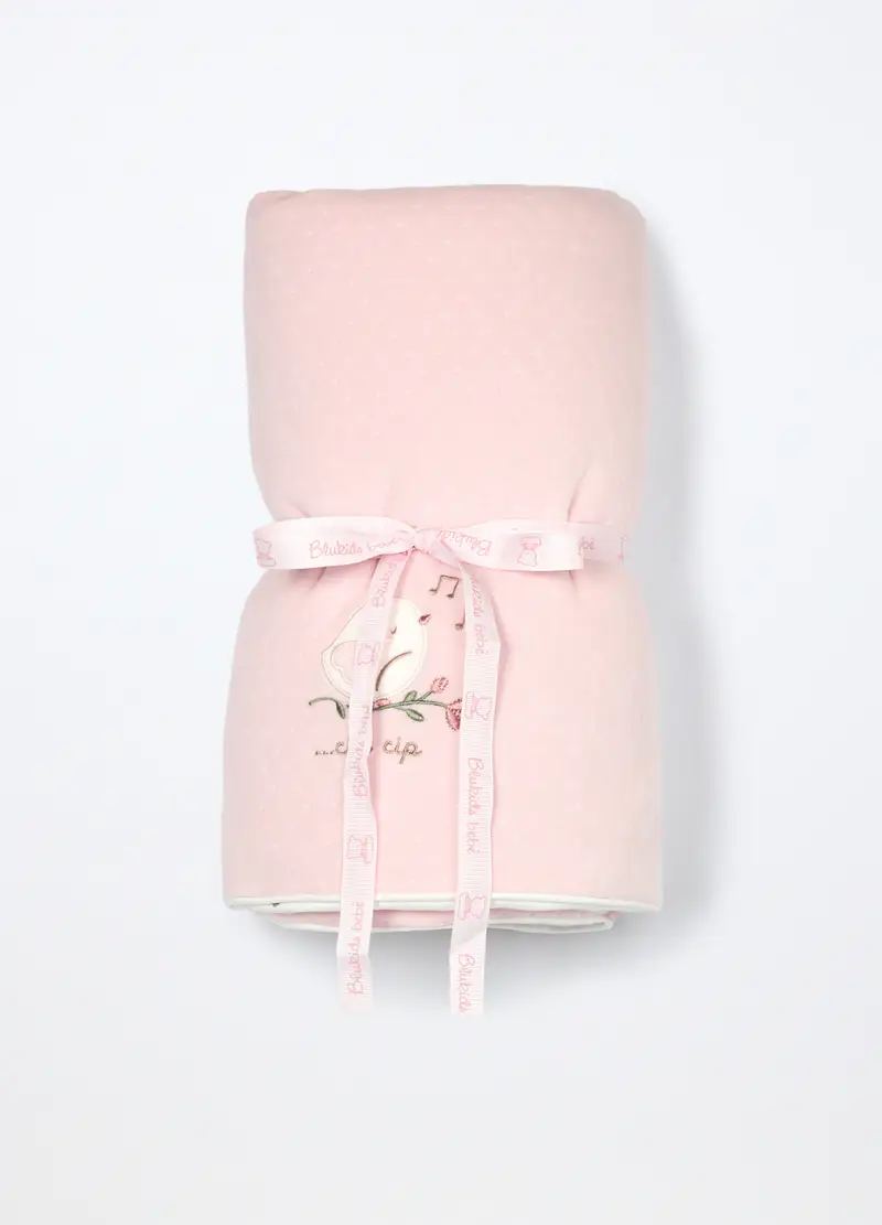 Coperta Velour Imbottita Misto Cotone, Unisex, Rosa chiaro, .U