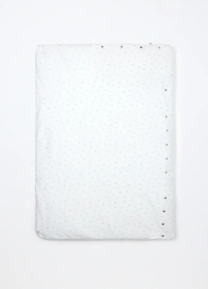 Coperta Velour Misto Viscosa Imbottita, Unisex, Bianco panna, .U miniatura 2