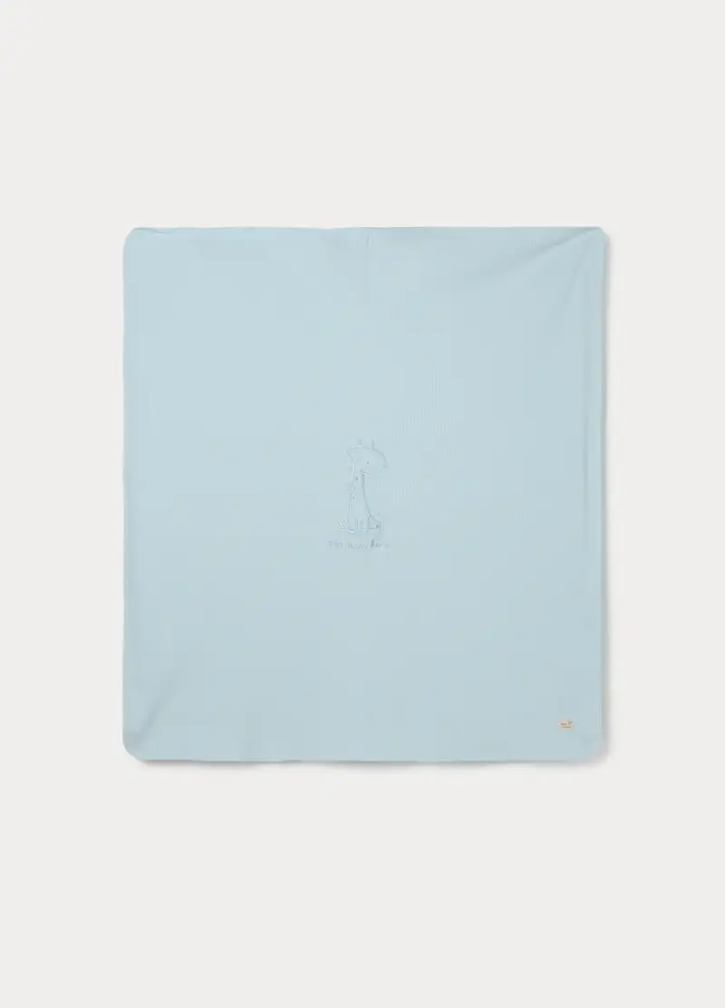 Copertina In Cotone Misto Viscosa Di Bamboo Neonato, Azzurro chiaro, U miniatura 2