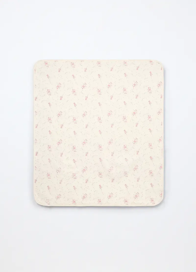 Blukids, Copertina In Interlock Di Puro Cotone Neonata, Bianco, Taglia: T.U.