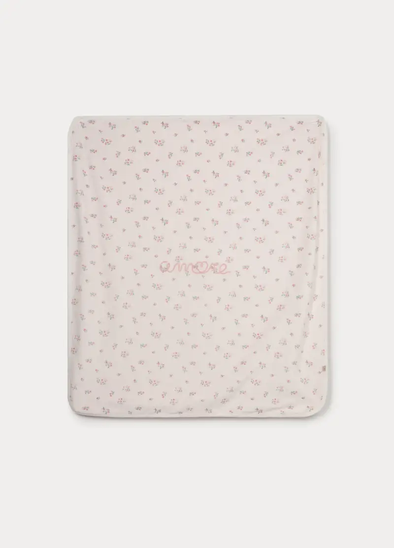 Copertina Velour Misto Cotone, Neonata, Rosa chiaro, U