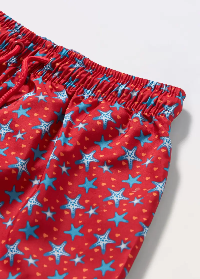 Costume Boxer Bambino, Unisex, Rosso aragosta miniatura 2