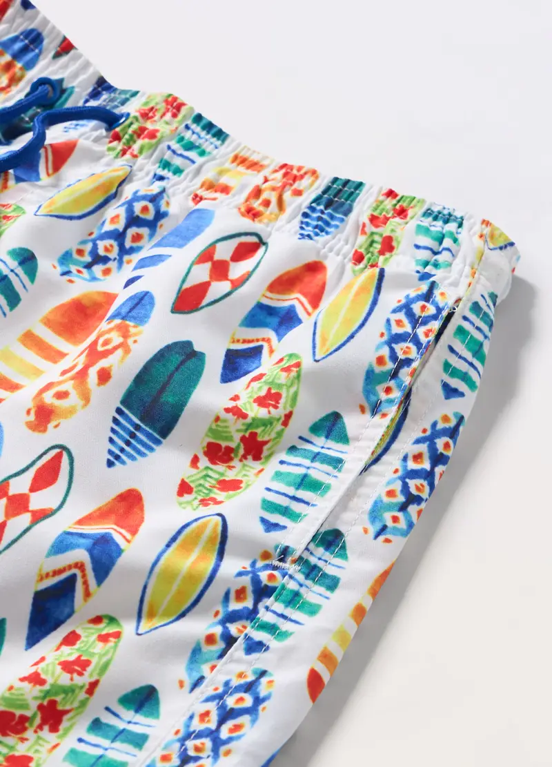 Costume Boxer Ragazzo, Unisex, Bianco miniatura 2