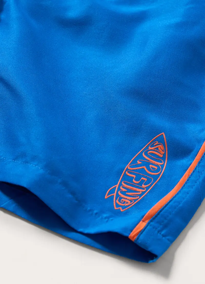 Costume Boxer Ragazzo, Unisex, Blu elettrico miniatura 2