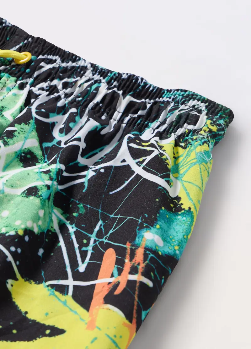 Costume Boxer Ragazzo, Unisex, Nero stampa 1 miniatura 2