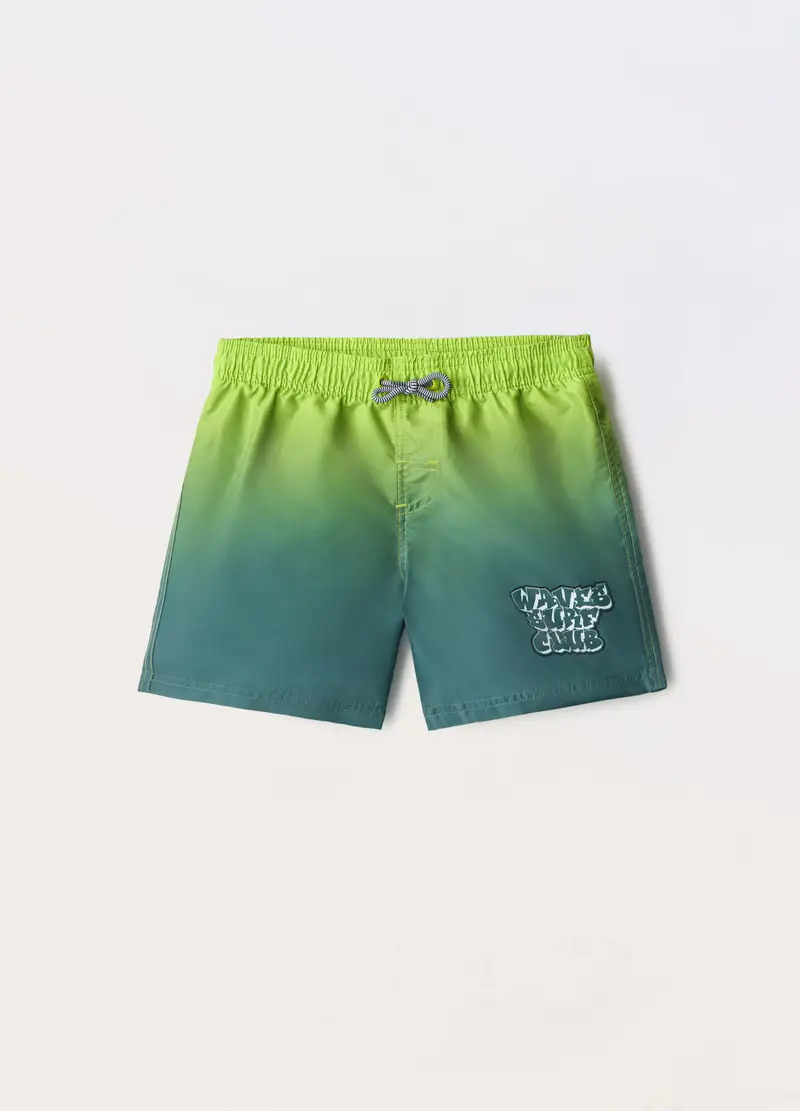 Costume Boxer Ragazzo, Unisex, Verde scuro