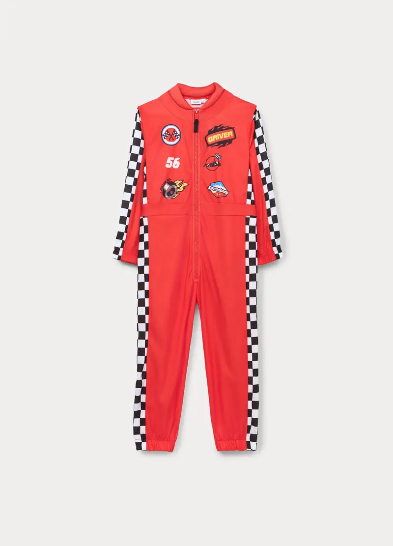 Costume Da Pilota Bambino, Rosso aragosta