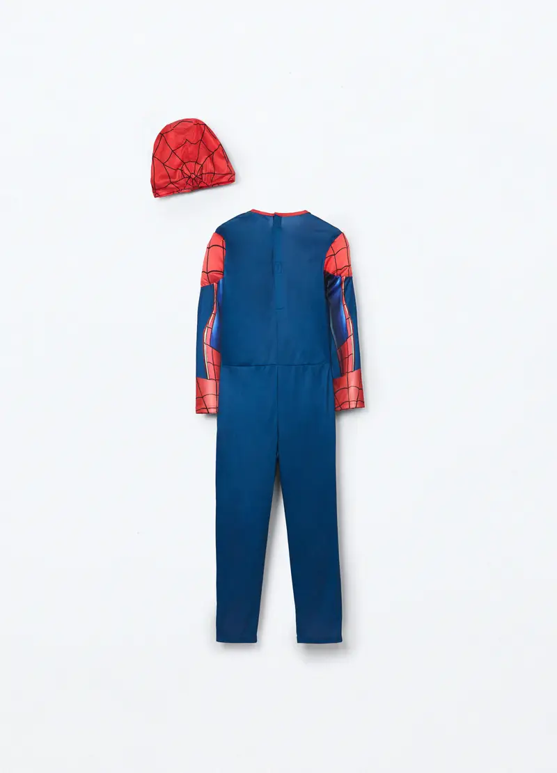 Costume Da Spider-man Con Maschera Bambino, Blu/rosso miniatura 2