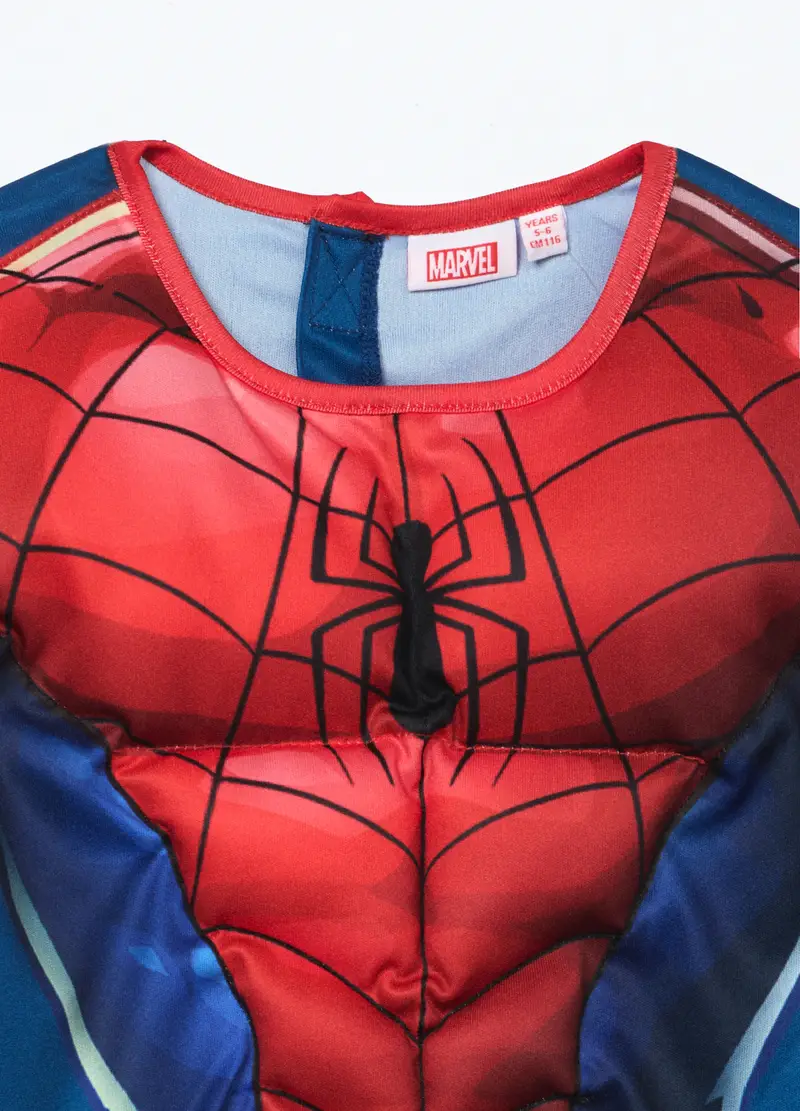 Costume Da Spider-man Con Maschera Bambino, Blu/rosso miniatura 3