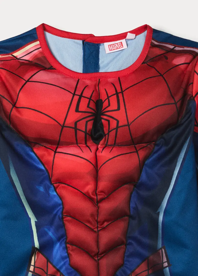 Costume Intero Spiderman Bambino, Rosso aragosta miniatura 3