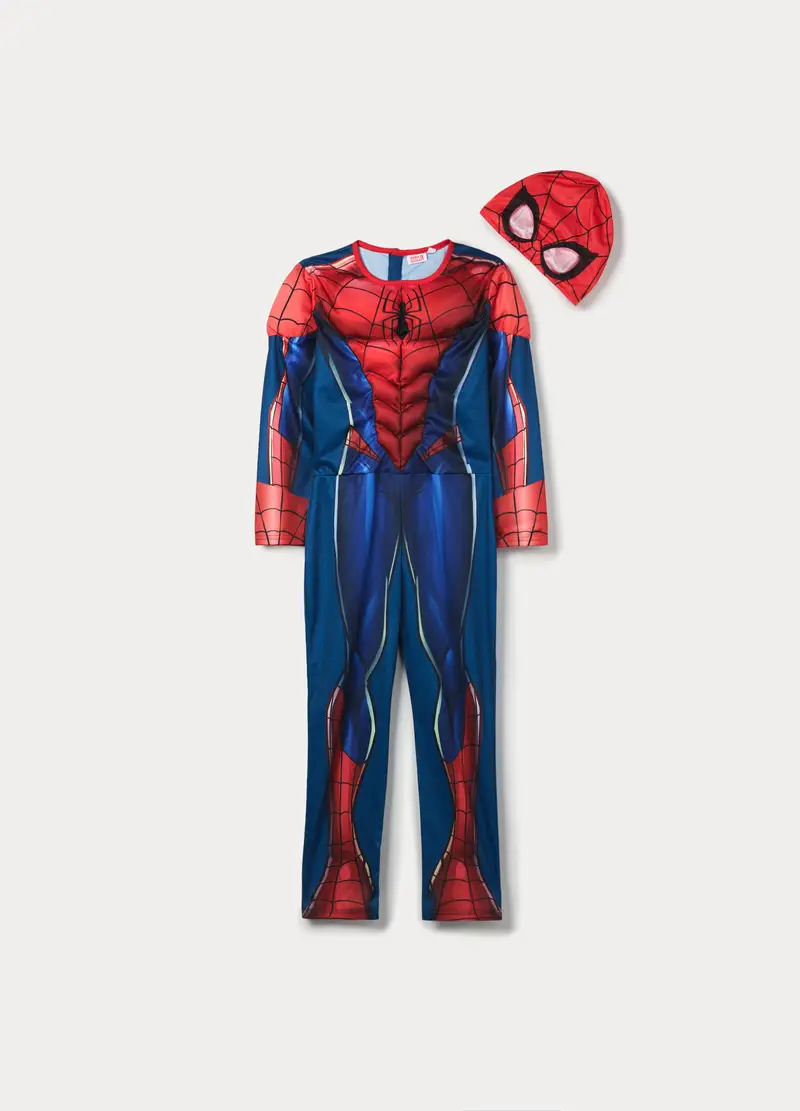 Costume Intero Spiderman Bambino, Rosso aragosta