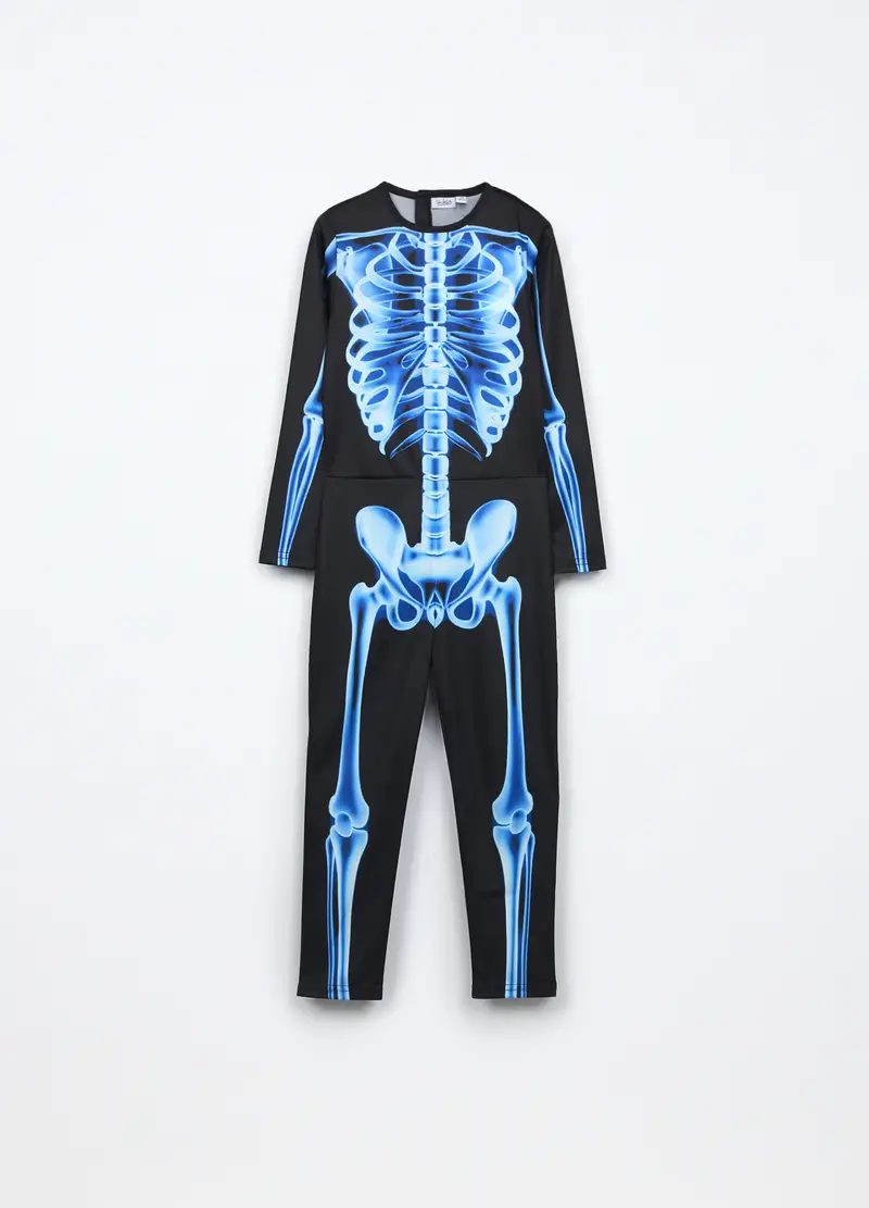 Costume Scheletro Ragazzo, Bambino, Nero