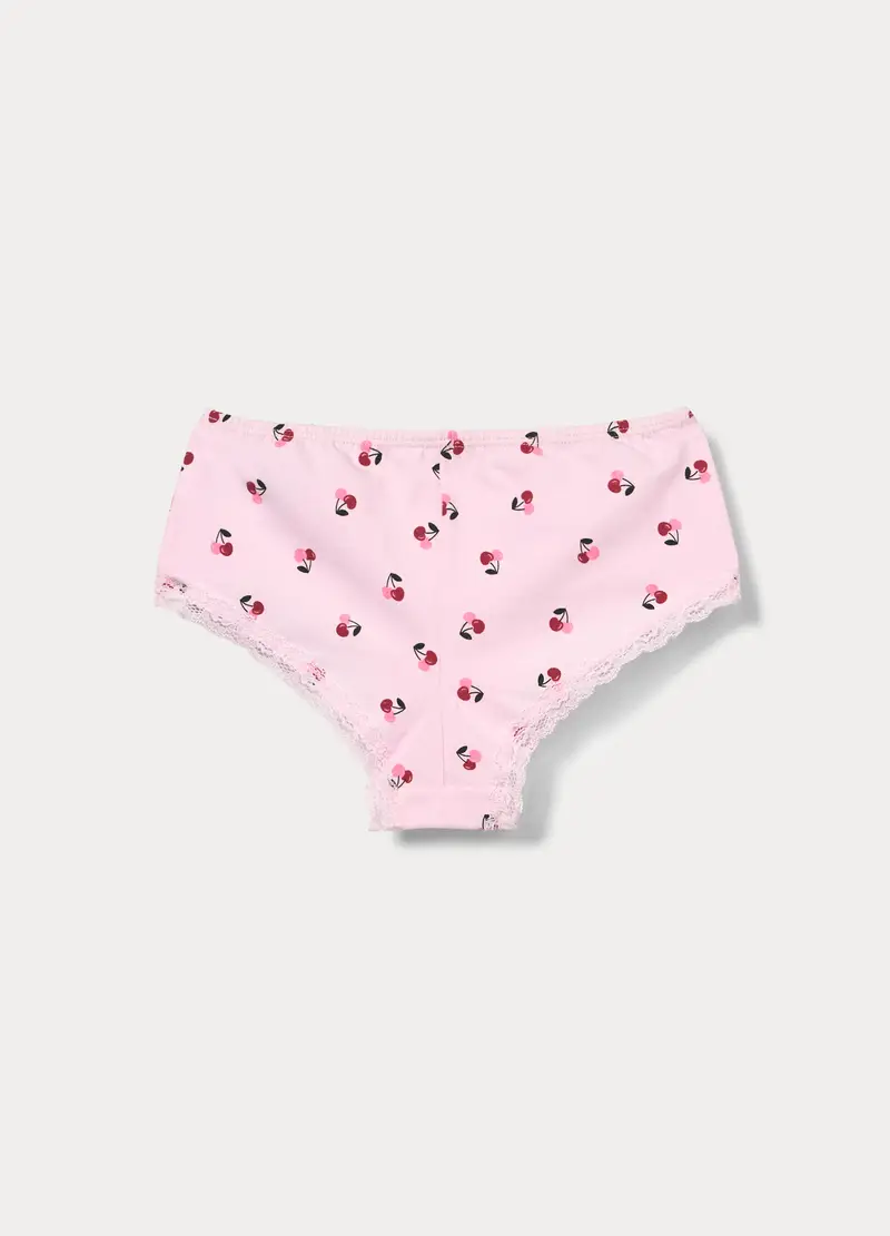 Culotte In Jersey Di Cotone Stretch, Bambina, Rosa chiaro miniatura 2