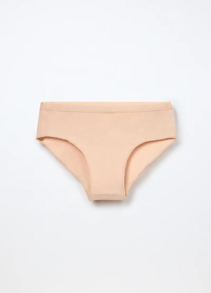 Culotte Jersey Di Cotone Stretch Ragazza, Bambina, Rosa polveroso