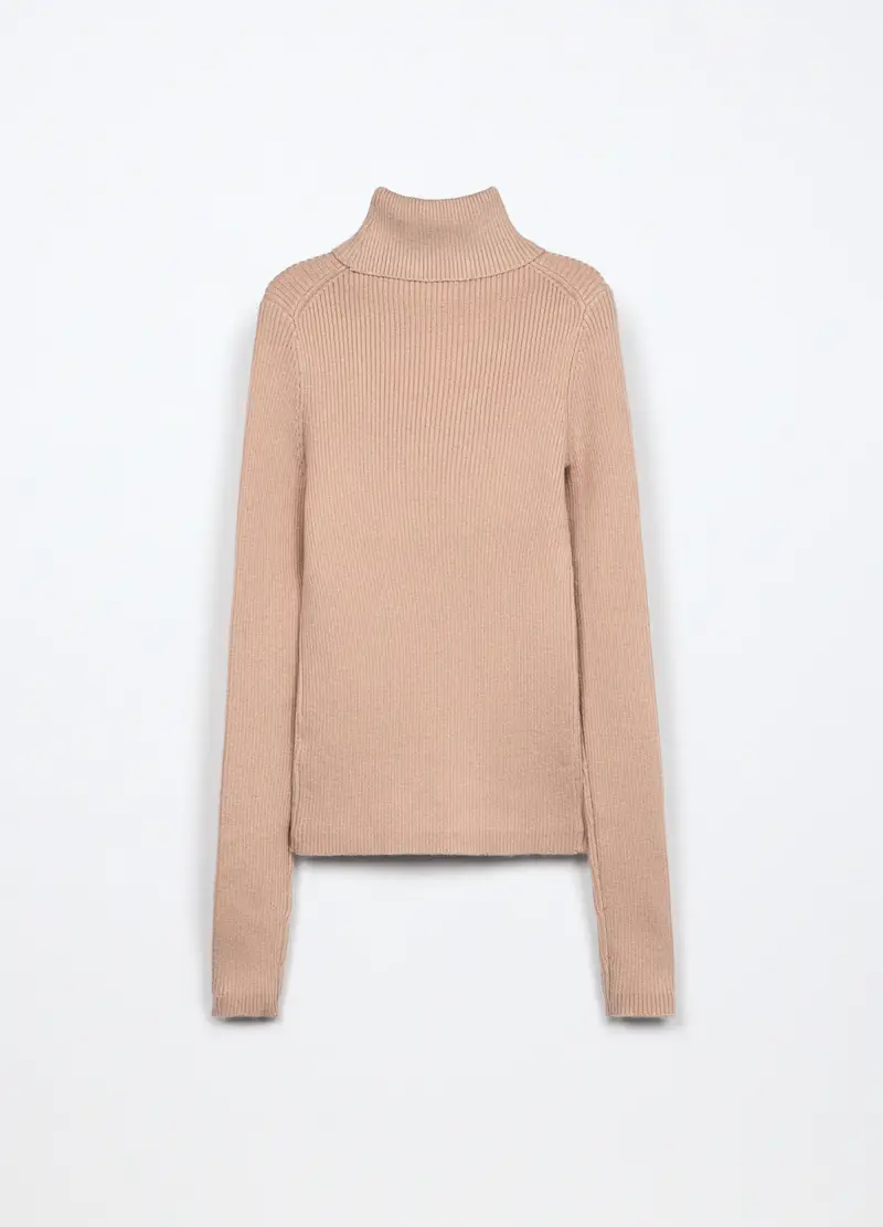 Dolcevita Tricot Misto Viscosa Ragazza, Bambina, Rosa polveroso miniatura 2