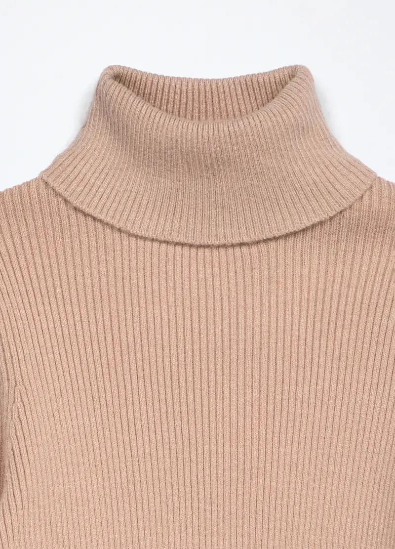 Dolcevita Tricot Misto Viscosa Ragazza, Bambina, Rosa polveroso miniatura 3