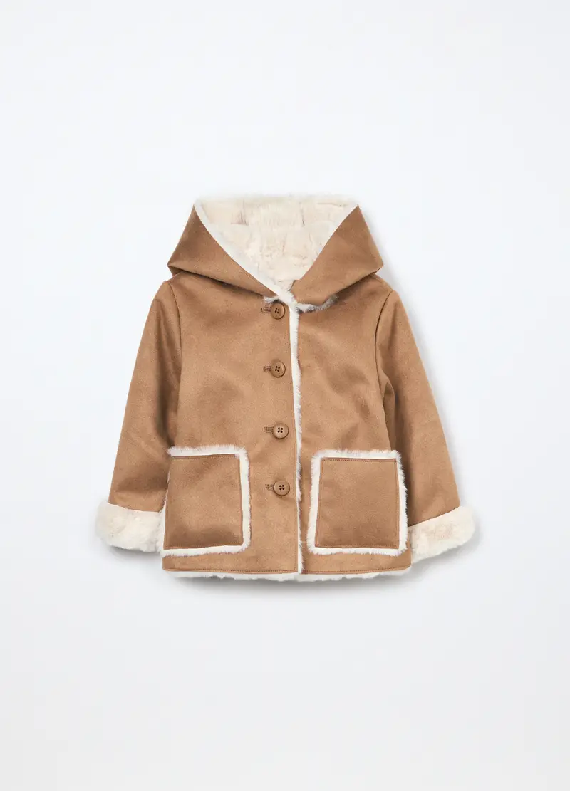 Eco Montone Neonata, Bambina, Marrone chiaro