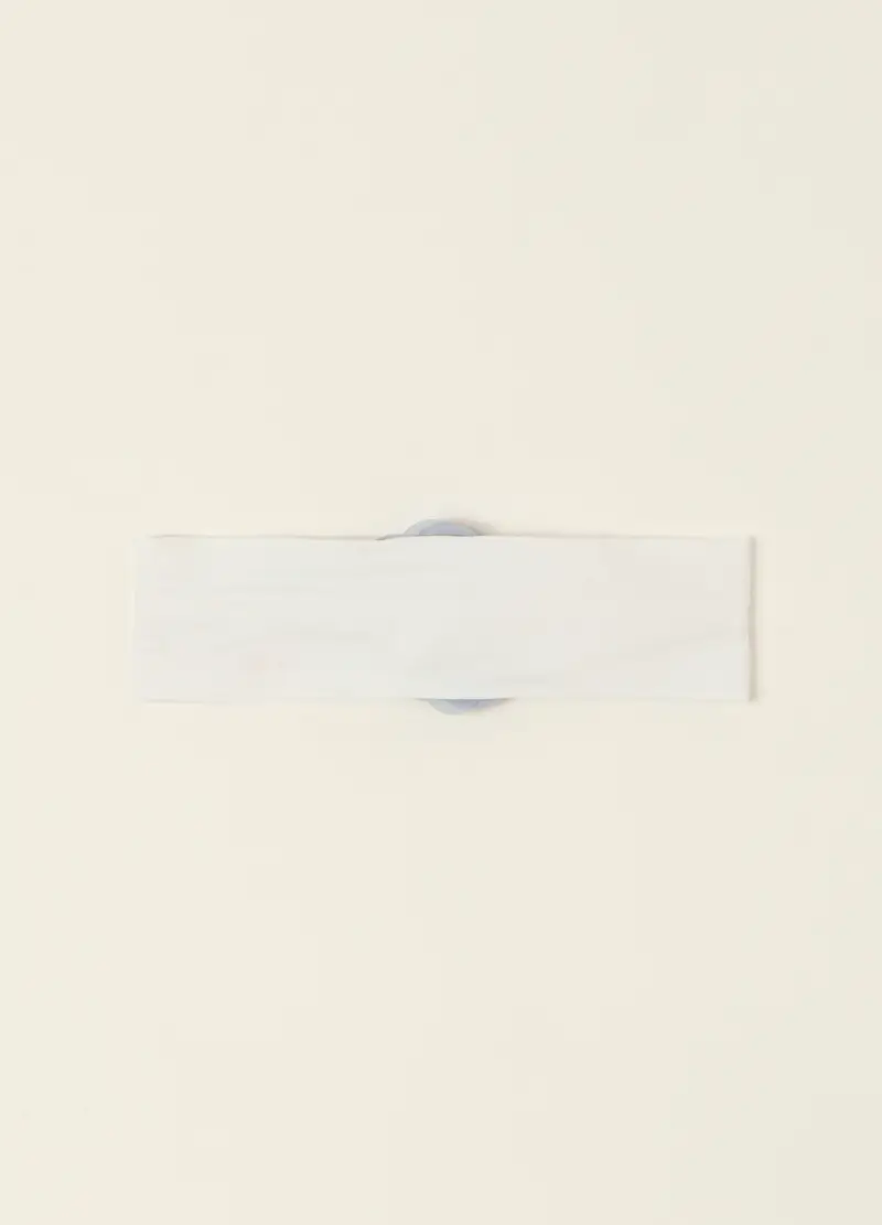 Fascetta In Jersey Di Cotone Stretch Iana Neonata, Bianco, U miniatura 2