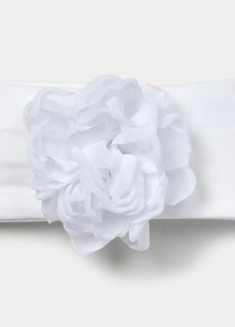 Fascetta In Jersey Di Cotone Stretch Neonata, Bianco gesso, U miniatura 3