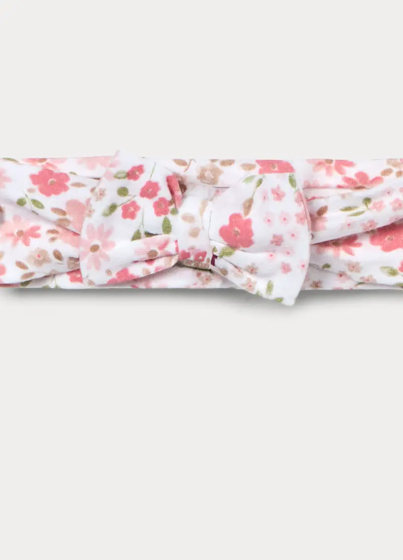 Fascetta In Jersey Di Cotone Stretch Neonata, Bianco, U miniatura 3