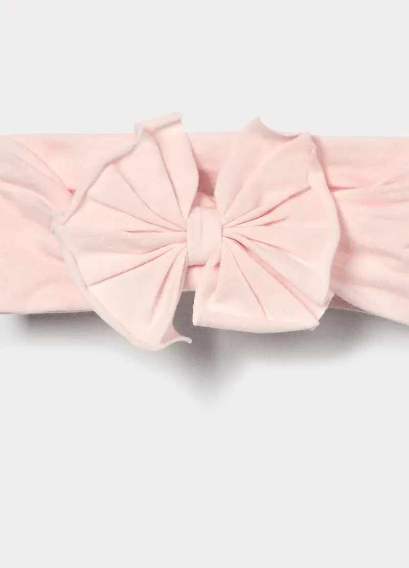 Fascetta In Jersey Di Cotone Stretch Neonata, Rosa pastello, U miniatura 3