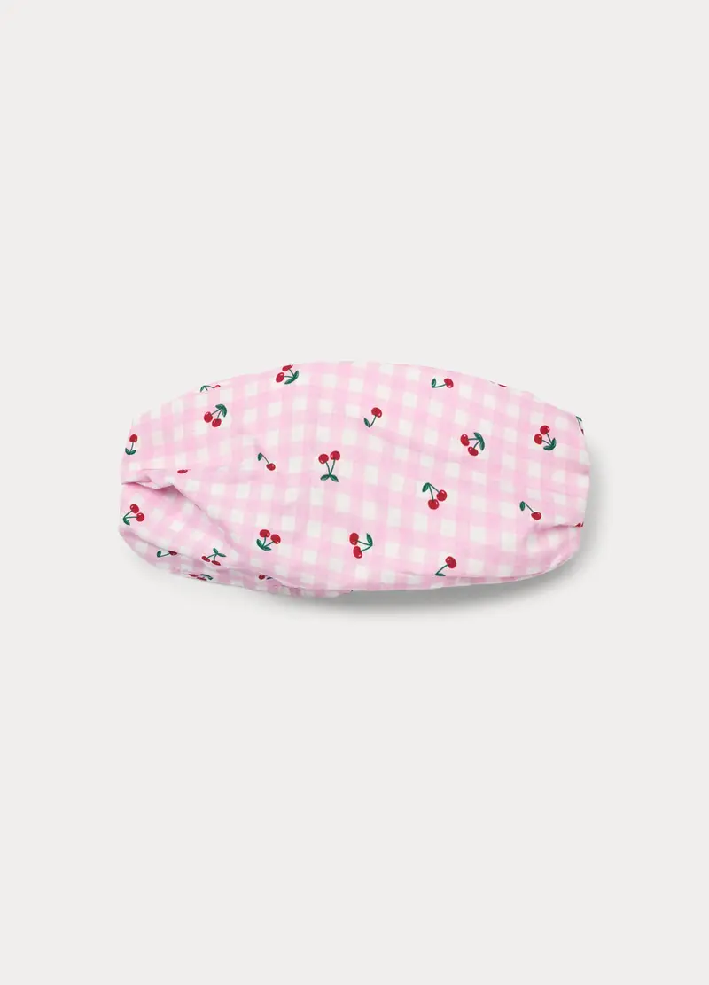 Fascetta In Popeline Di Puro Cotone, Bambina, Rosa pastello, U