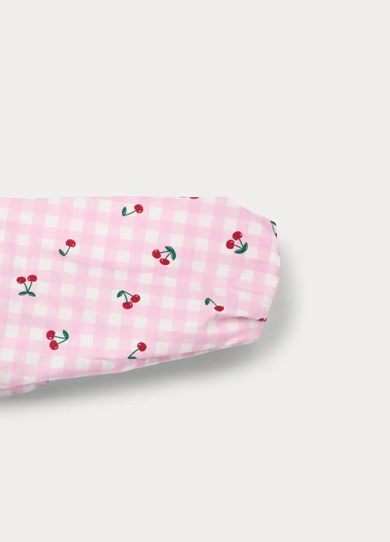 Fascetta In Popeline Di Puro Cotone, Bambina, Rosa pastello, U miniatura 3