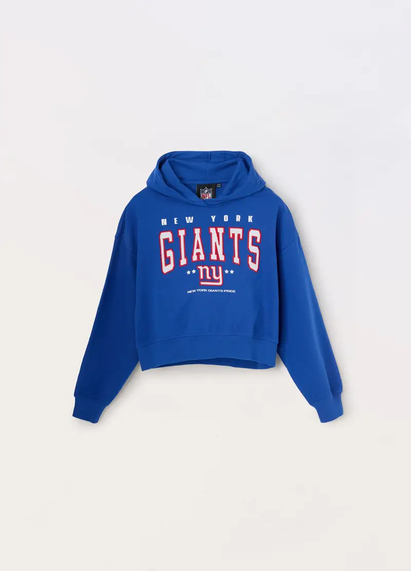 Blukids, Felpa Con Cappuccio In French Terry Di Cotone Ragazza, Bambina, Blu, Taglia: 9-10